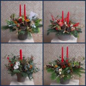 Christmas Candle Pot