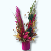 Dried Floral Arrangement Cerise